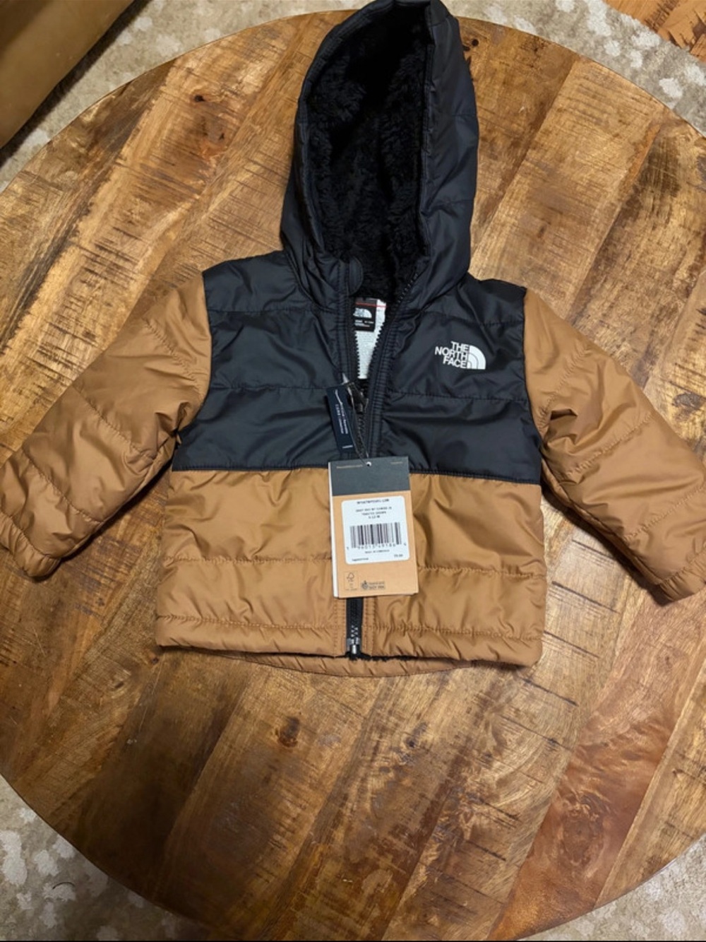 The North Face Kids Puffer Jacket in Black & Brown